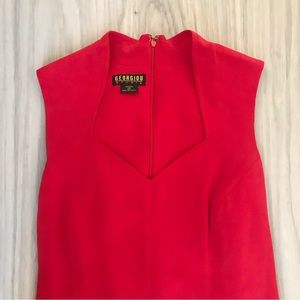 🔻sale Vintage 90s Georgiou Studio red silk dress